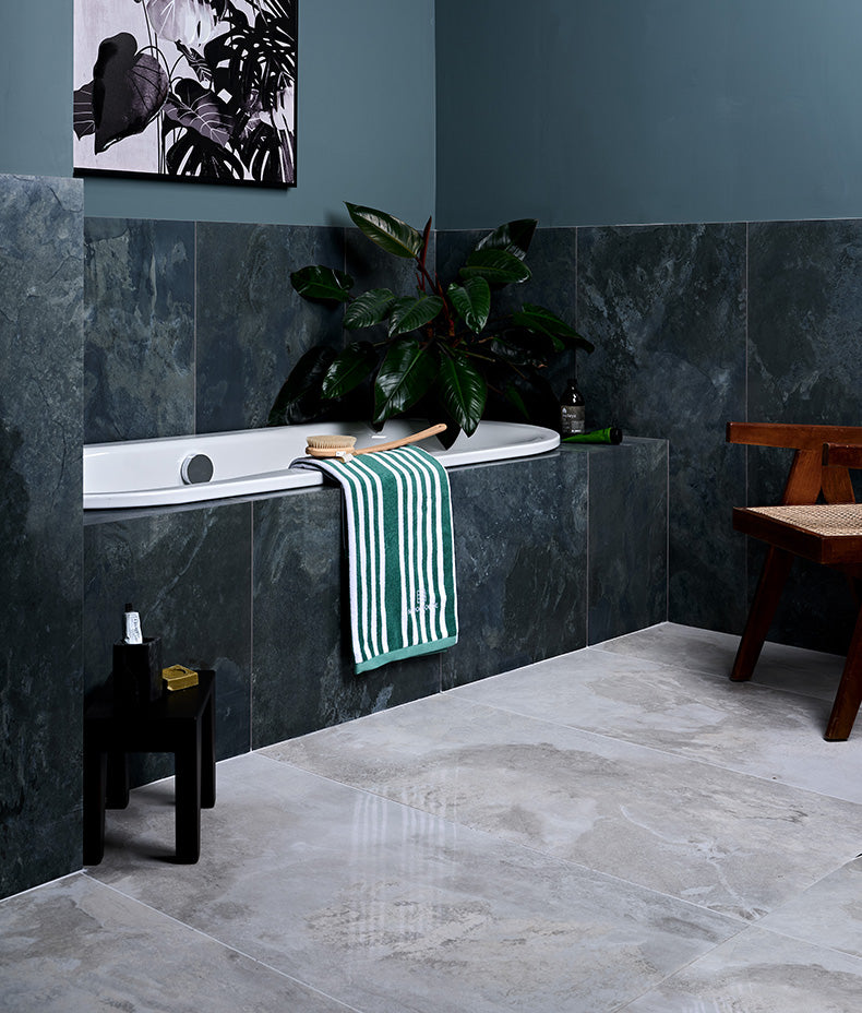 Komodo Porcelain White by Ca'Pietra White Stone Effect Matt Porcelain