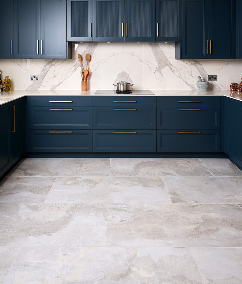 Komodo Porcelain White by Ca'Pietra White Stone Effect Matt Porcelain