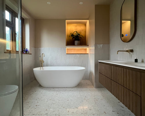 Rialto Terrazzo Veneta and Seashell Snow - Bathroom Renovation - South England