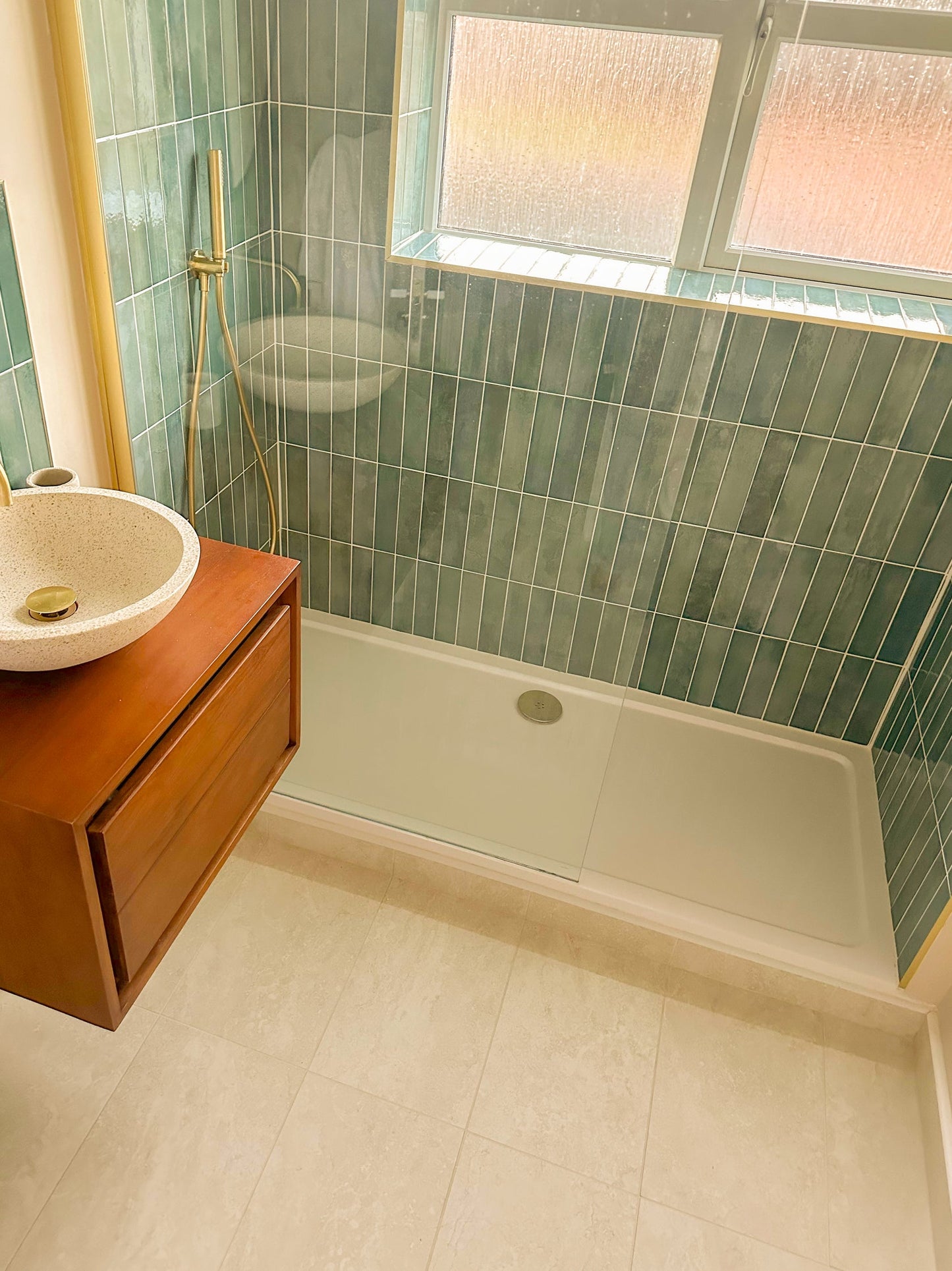 Tribeca Jade and Kamien Milk Shower Room, Edinburgh European Heritage