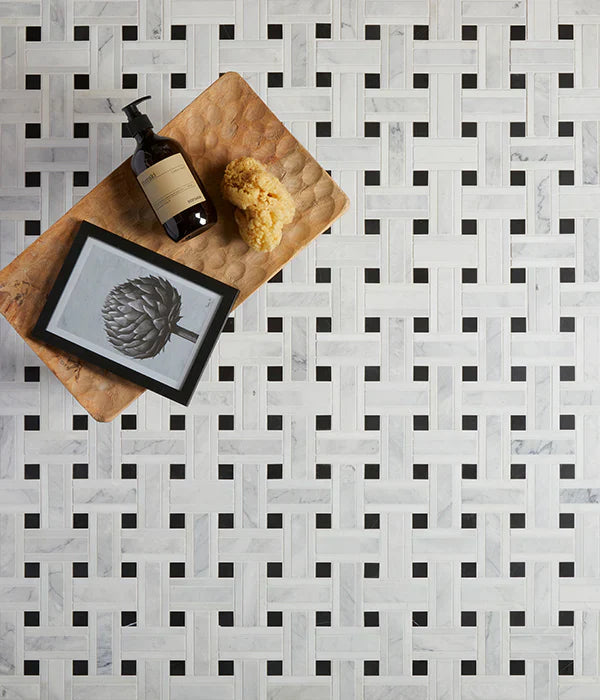 Basketweave Floor Tiles - By European Heritage