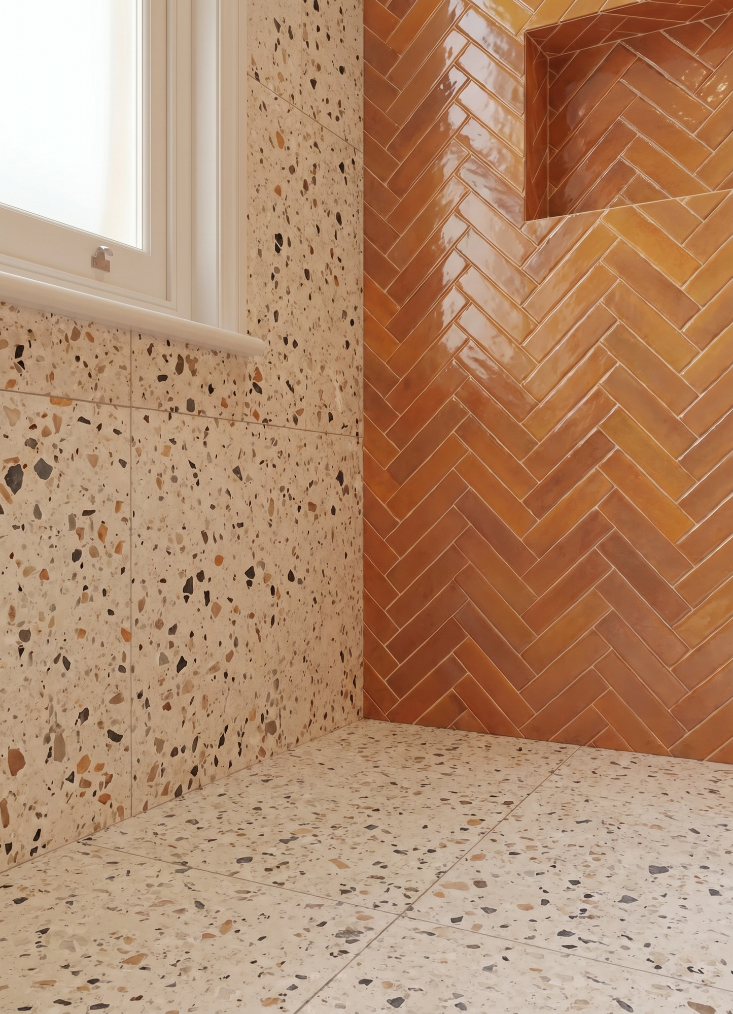Terrazzo Effect Bathroom Tiles - By European Heritage