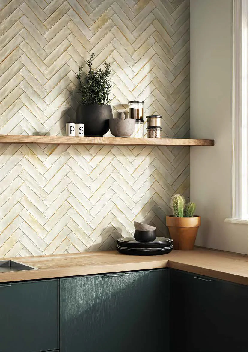 Herringbone Hallway Tiles - By European Heritage