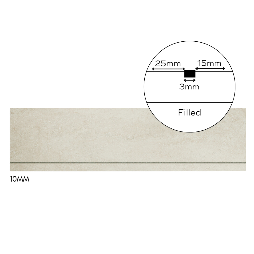 Bespoke Tile Step Fabrication - Half Bullnose