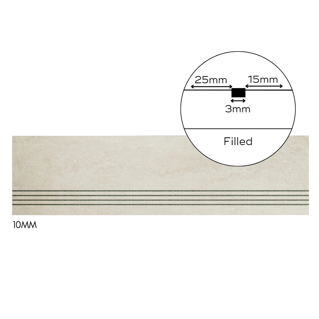 Bespoke Tile Step Fabrication - Mitre & Glued Profile (max 70mm lip height)