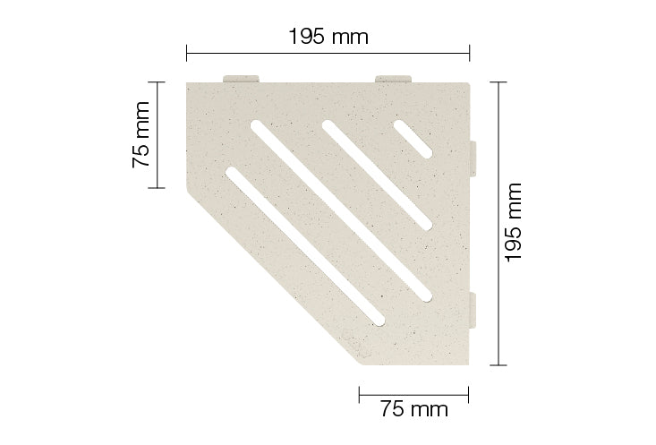 Schluter Shelf E S2 Wave Design