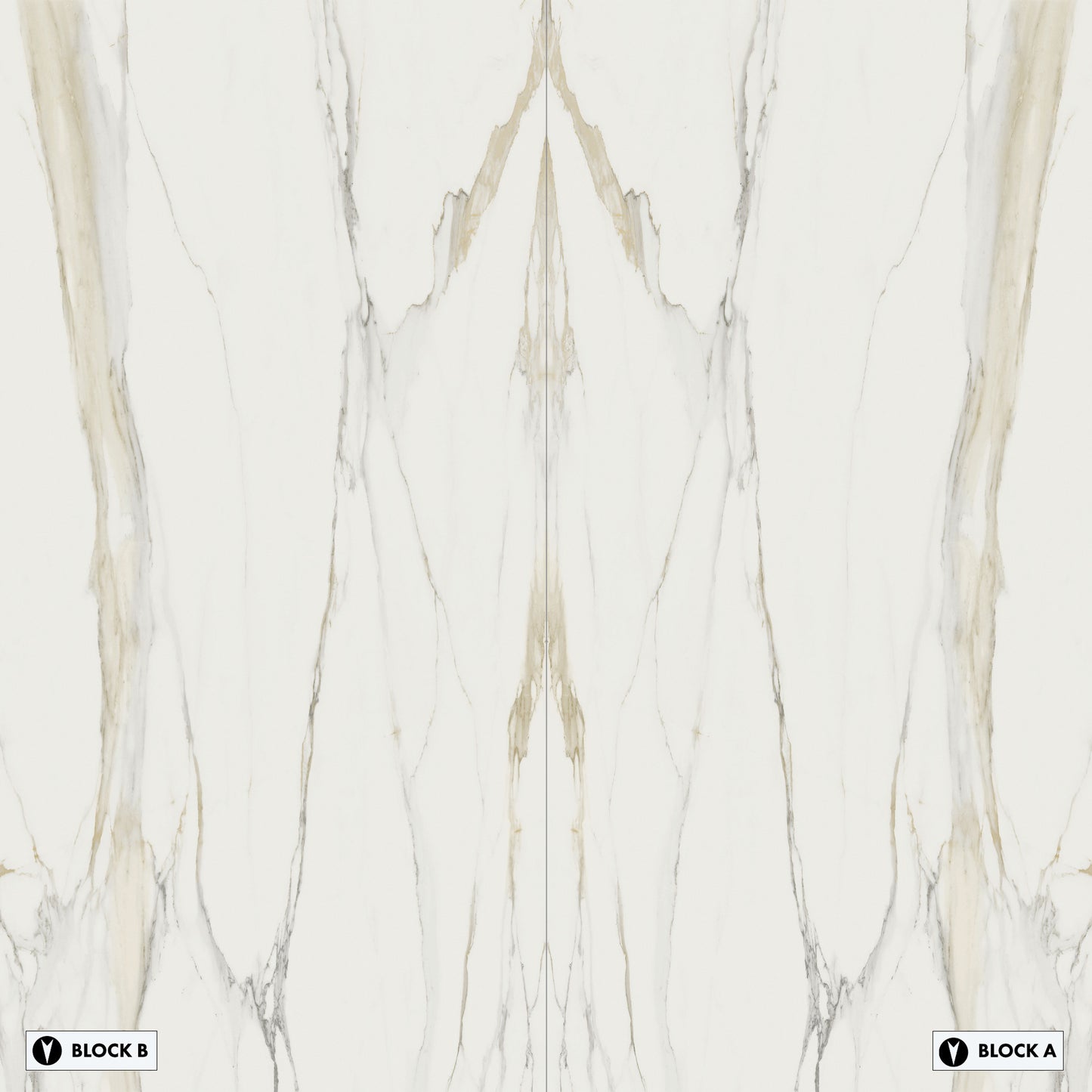 Marmi Marble Calacatta Gold Bookmatched (Glossy)