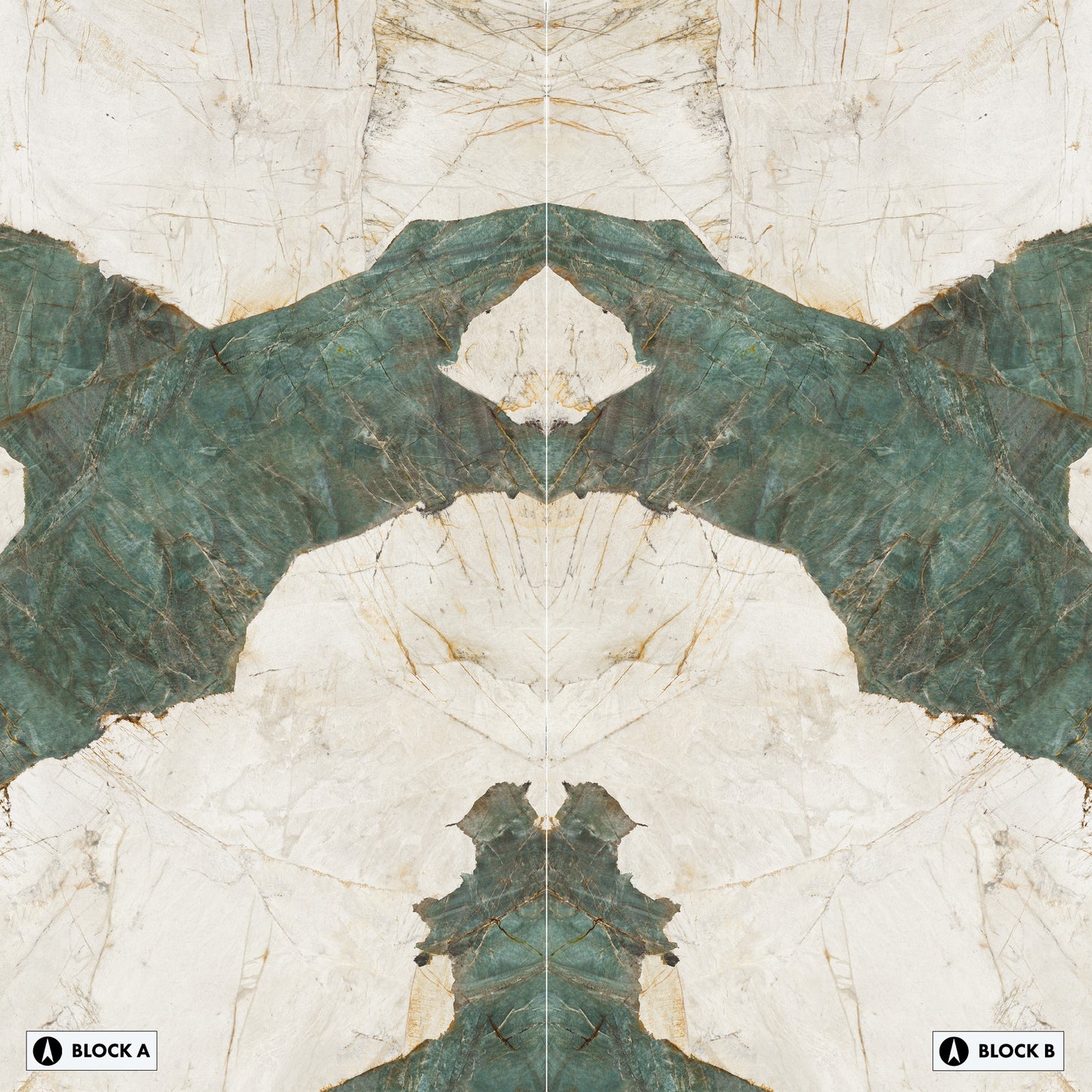 Marmi Aqua Bookmatched (Glossy)