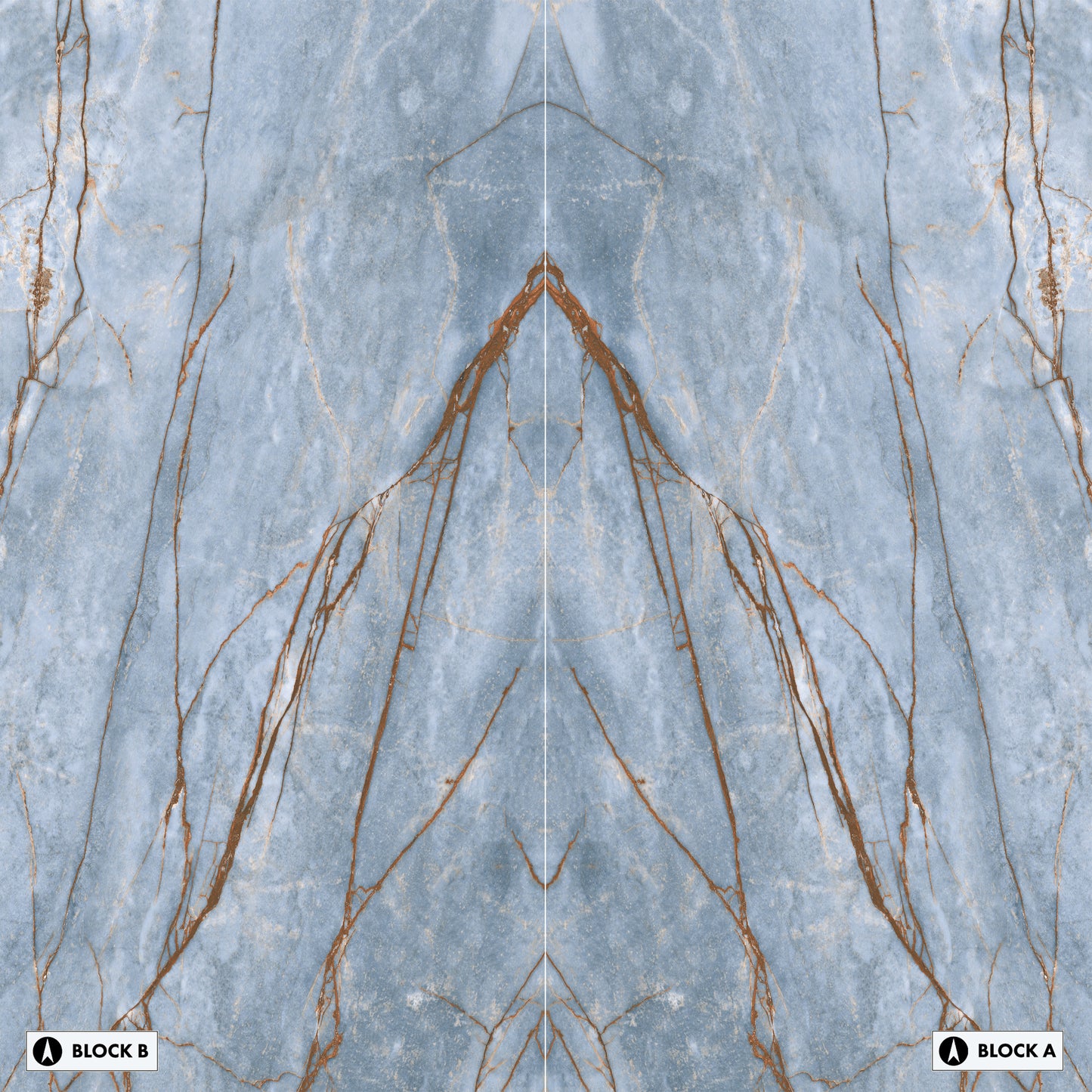 Marmi Azure Bookmatched (Glossy)