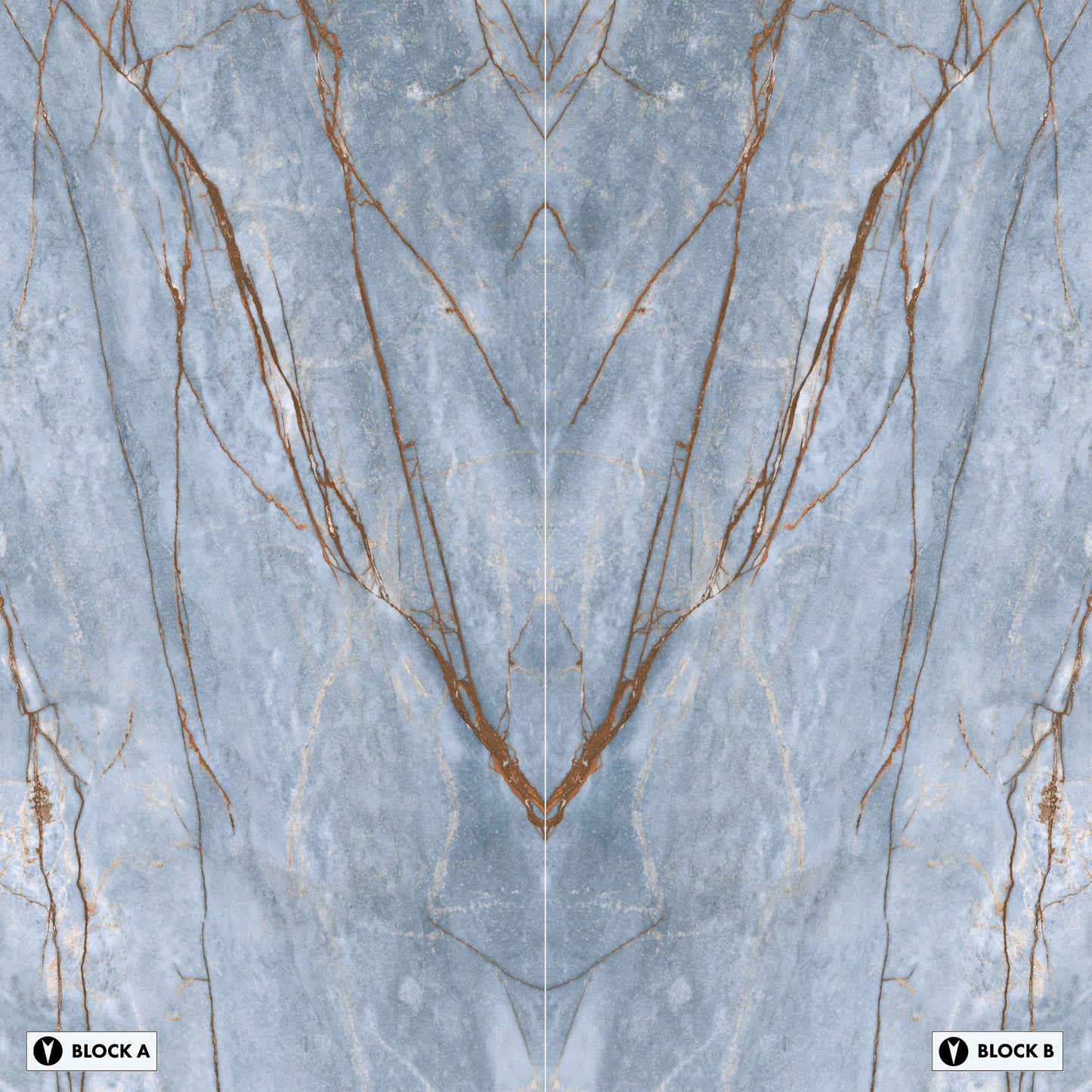 Marmi Azure Bookmatched (Glossy)