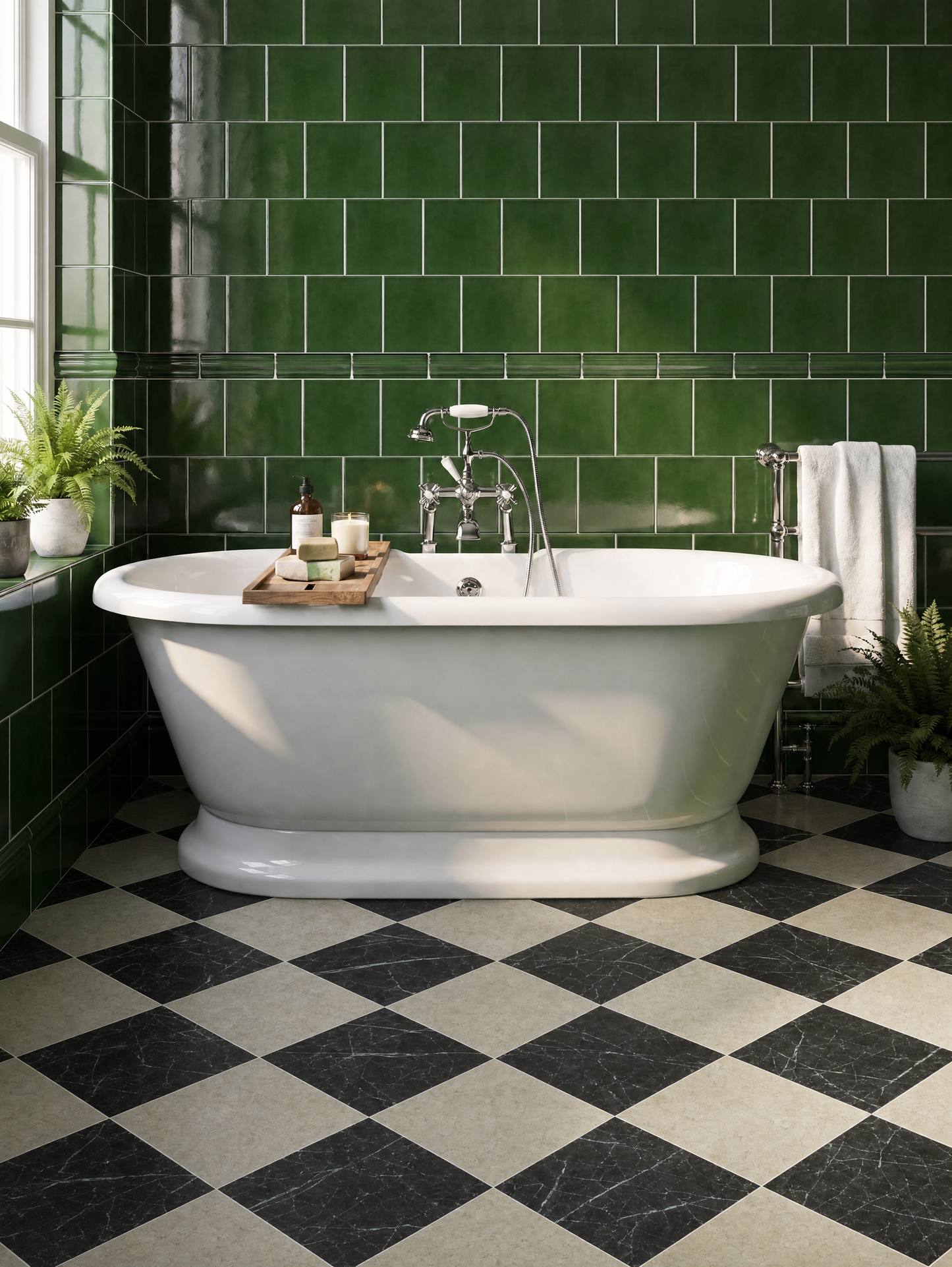Belgravia Victorian Green Gloss Field Tile