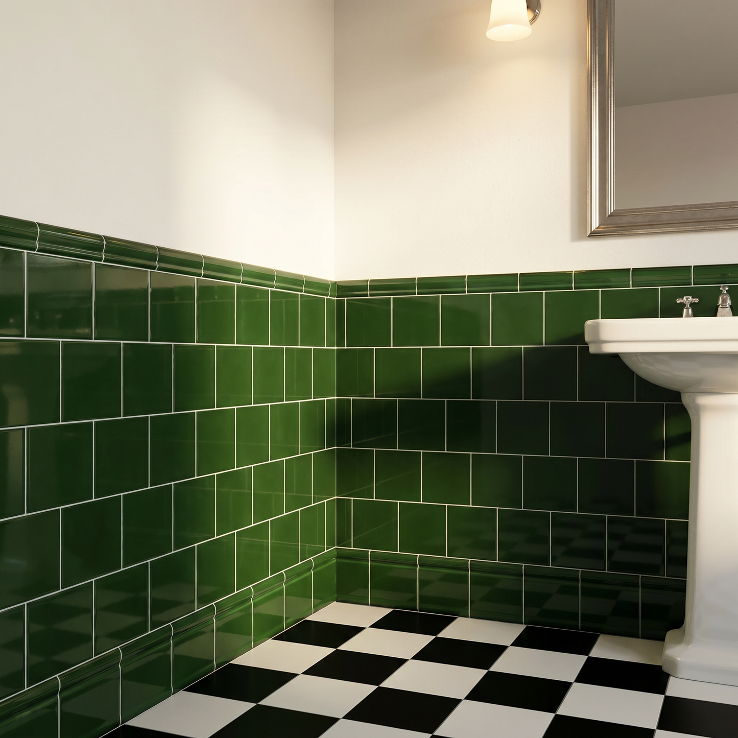 Belgravia Victorian Green Gloss Field Tile