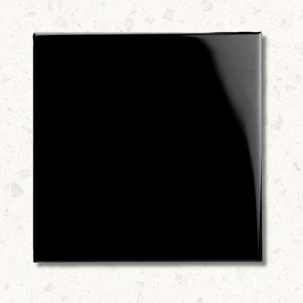 Belgravia Deep Black Gloss Field Tile