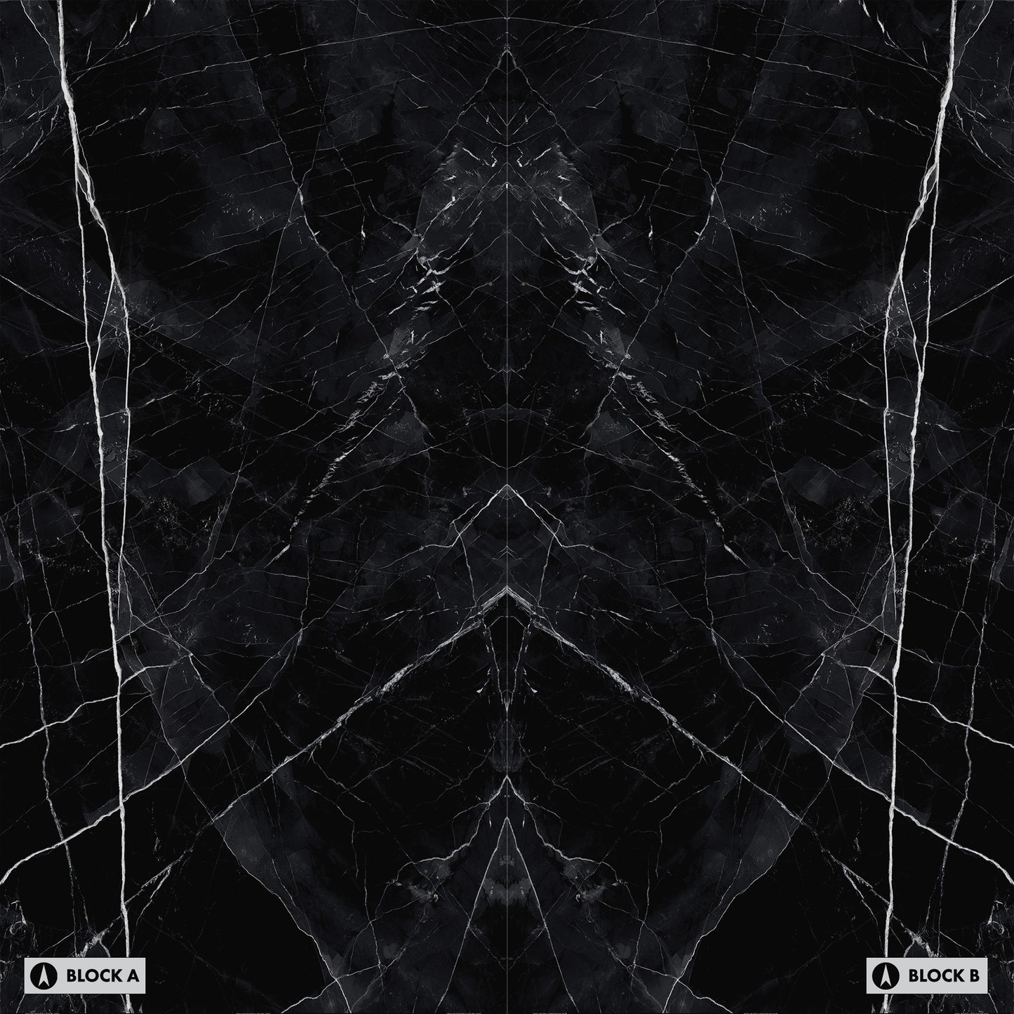 Marmi Calacatta Black Bookmatched (Full Lappato)