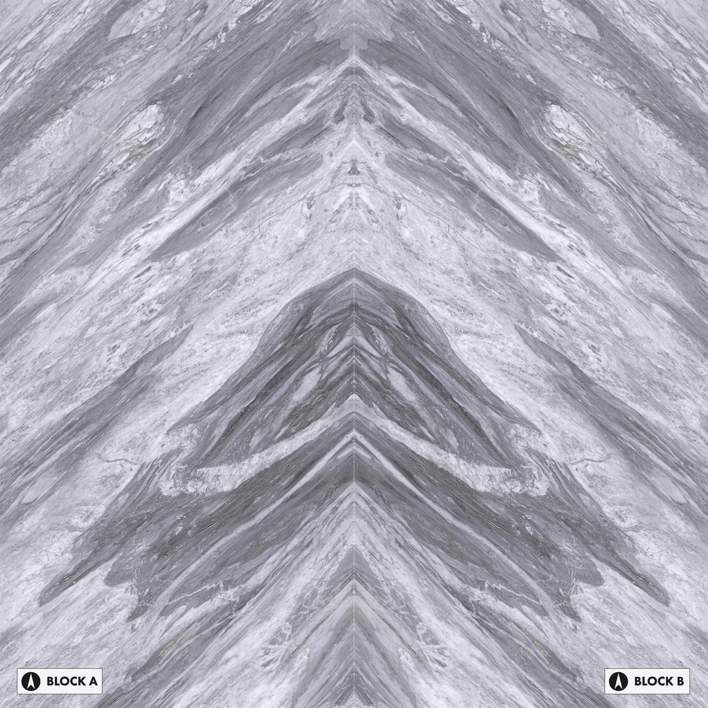 Marmi Bordiglio Manhattan Bookmatched (Full Lappato)