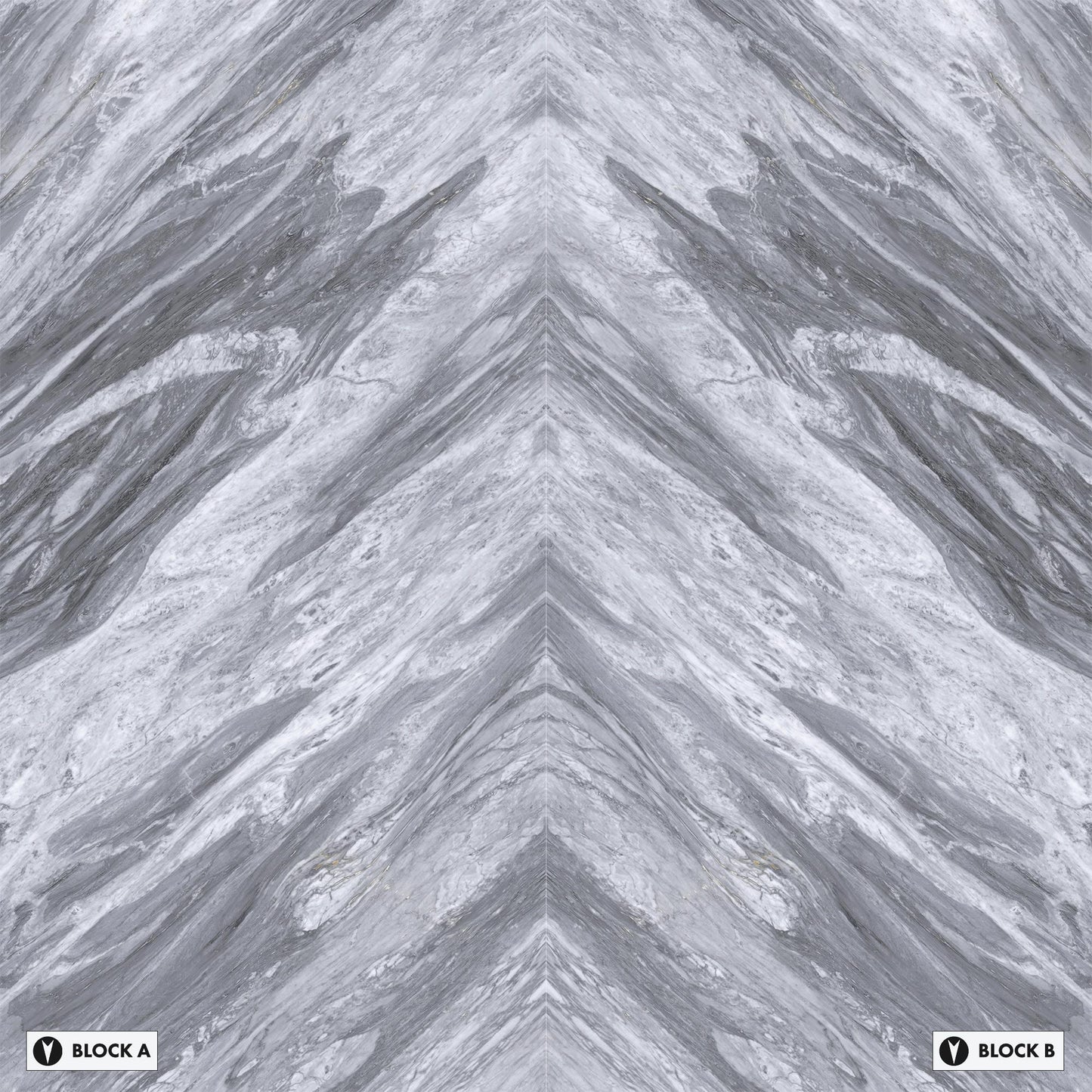 Marmi Bordiglio Manhattan Bookmatched (Full Lappato)