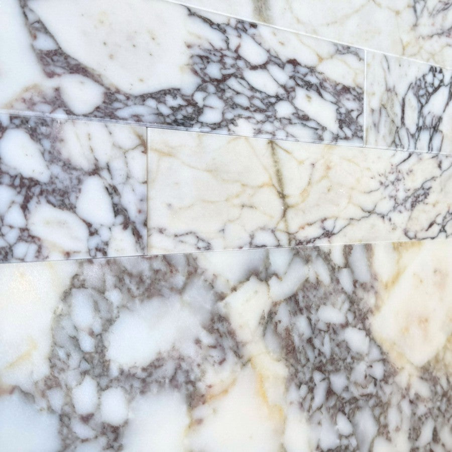 Calacatta Viola Marble Honed Brick