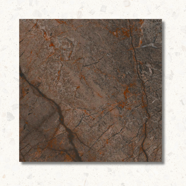Capri Chocolate Brushed Square Porcelain
