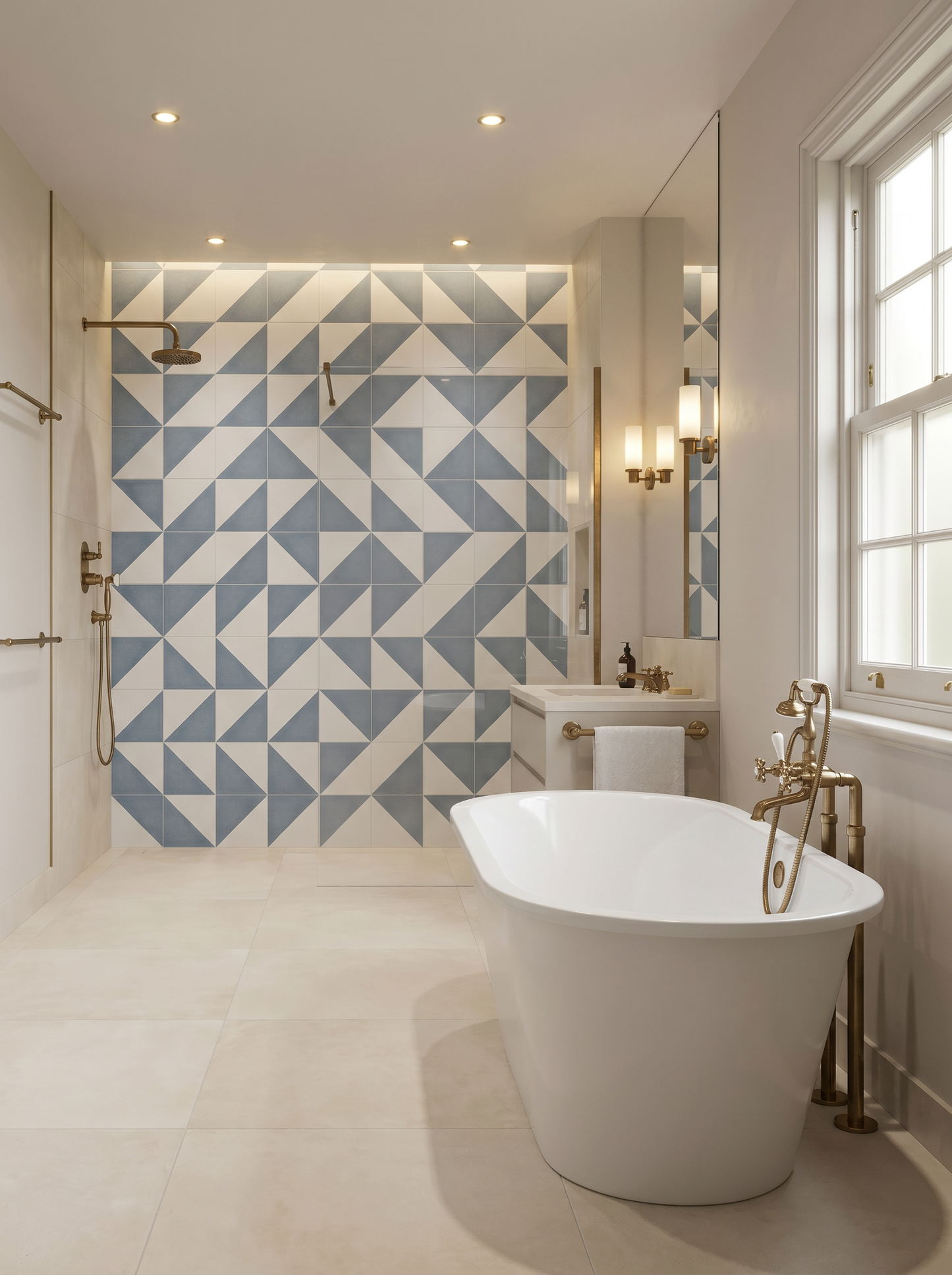 Casa Geo Blue Matt