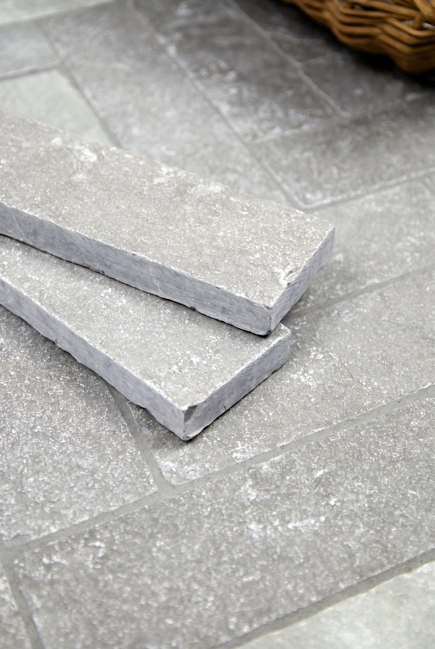 Elkstone Grey Tumbled Herringbone