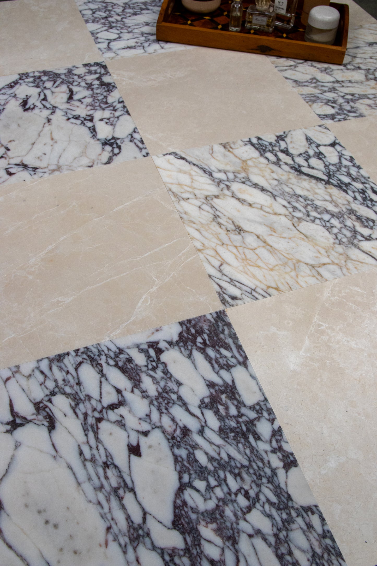 Calacatta Viola Marble Honed Square