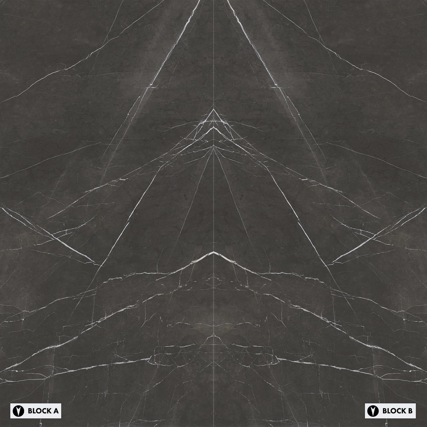 Marmi Imperial Black Select Bookmatched (Full Lappato)