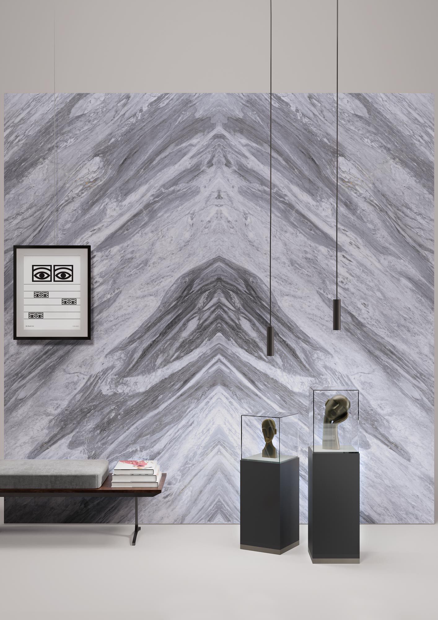 Marmi Bordiglio Manhattan Bookmatched (Full Lappato)
