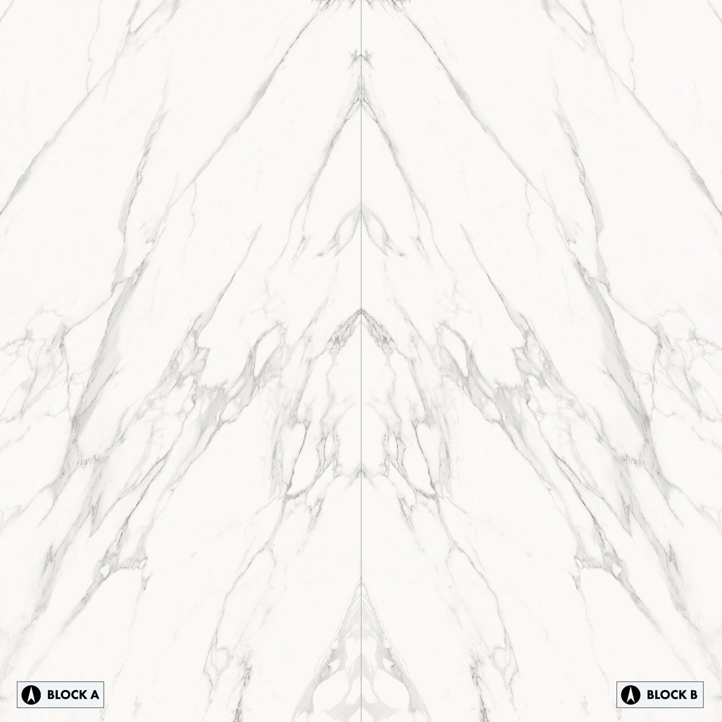 Marmi Statuario Michelangelo Bookmatched (Full Lappato)