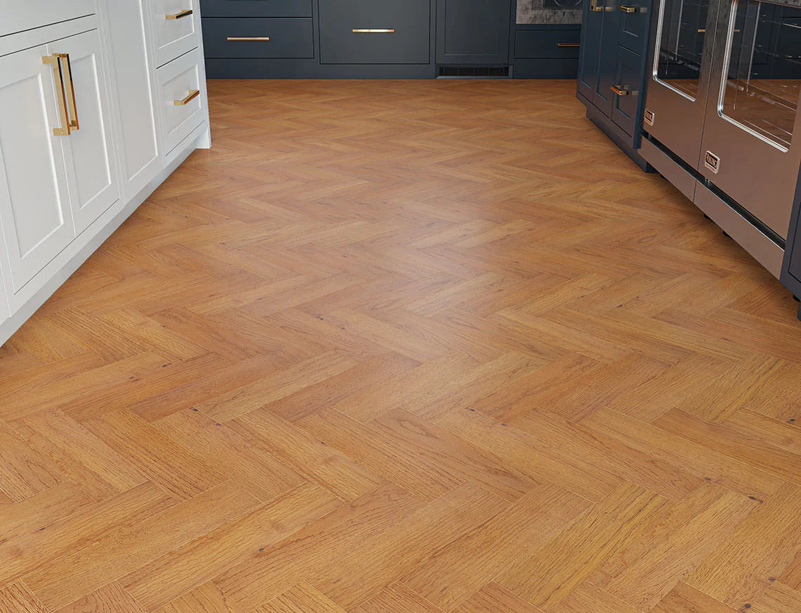 Oak Parquet Golden Brushed UV Oiled Select (10/3)