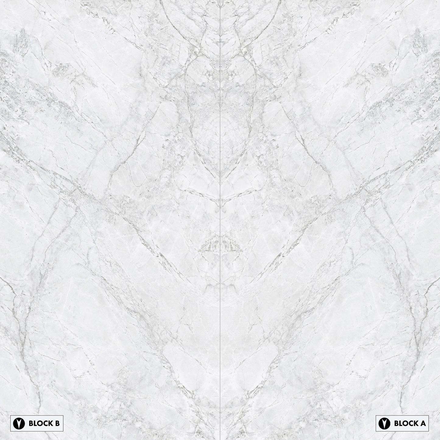 Marmi Super White Bookmatched (Full Lappato)