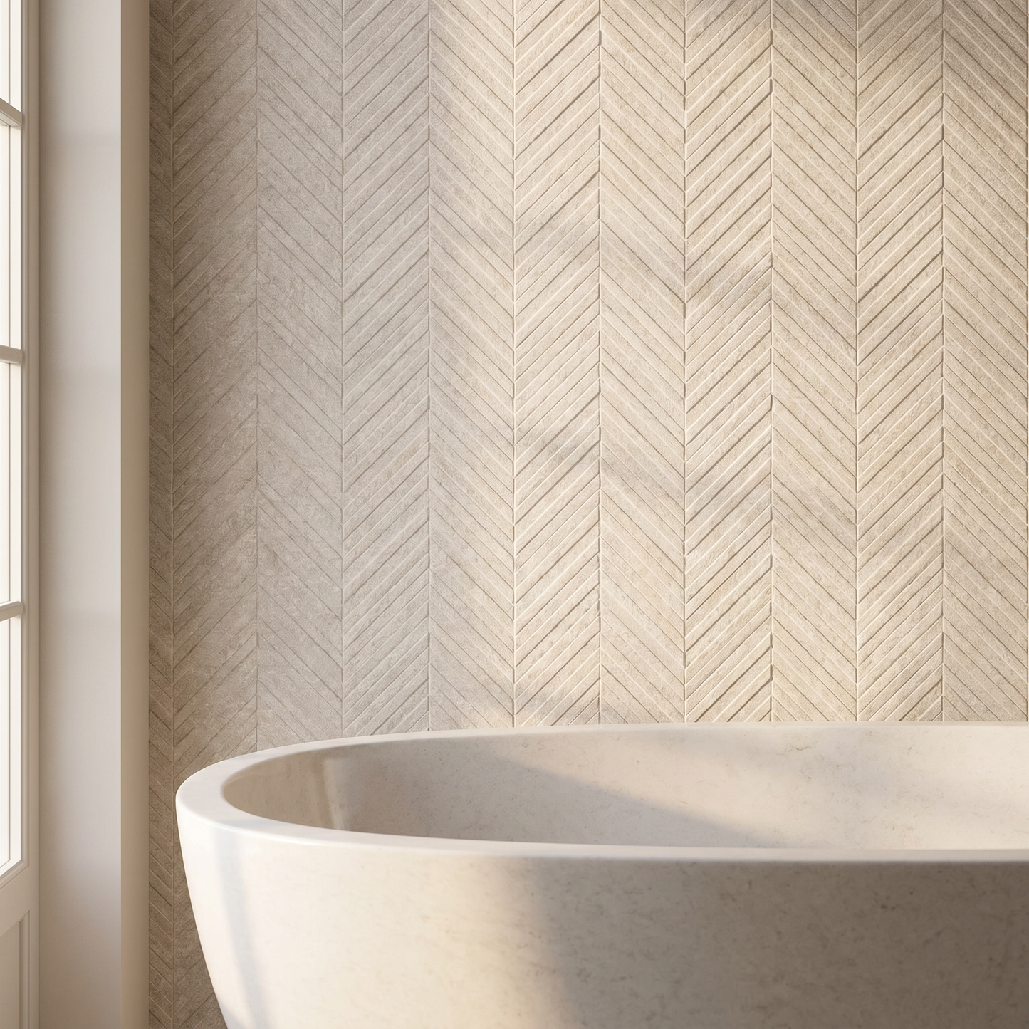 Textura 3D Chevron Sand