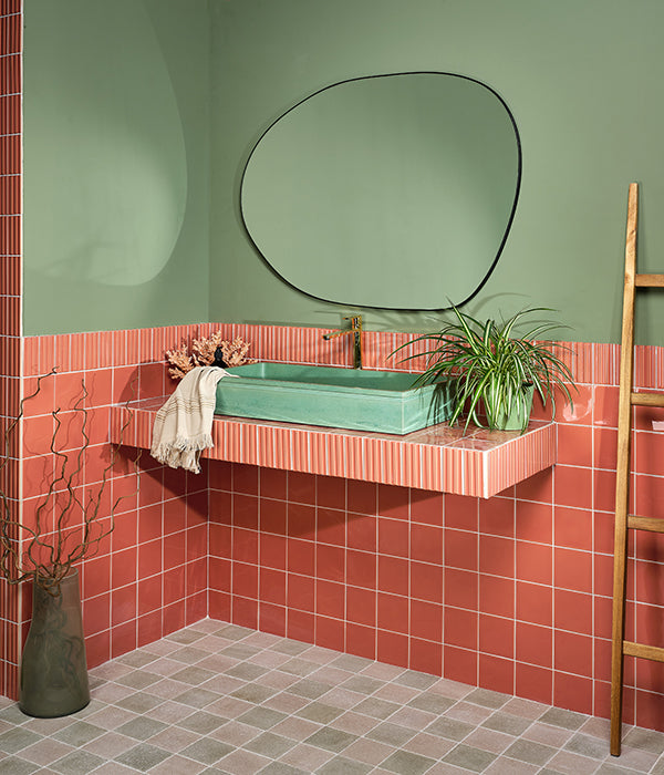 Tunstall Square Coral Gloss Finish