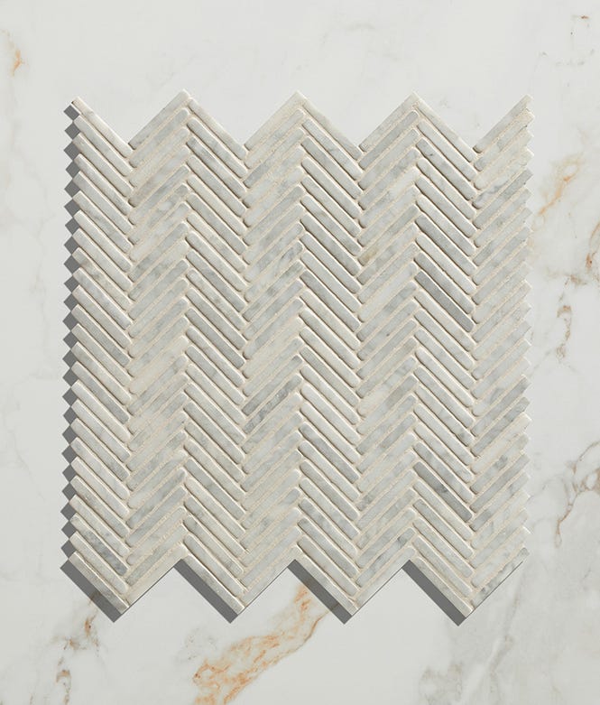 Athens Carrara Marble Tumbled Finish