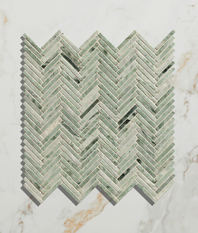 Athens Mint Marble Tumbled Finish