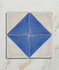 STUDIO Jamboree Handpainted Greek Blue Tri Handpainted Gloss Finish