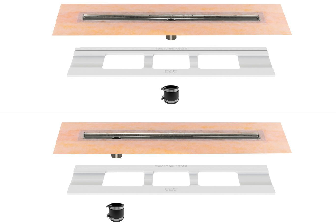 Kerdi-Line IF-E Floral Design Brushed Stainless Steel Drain and Grate