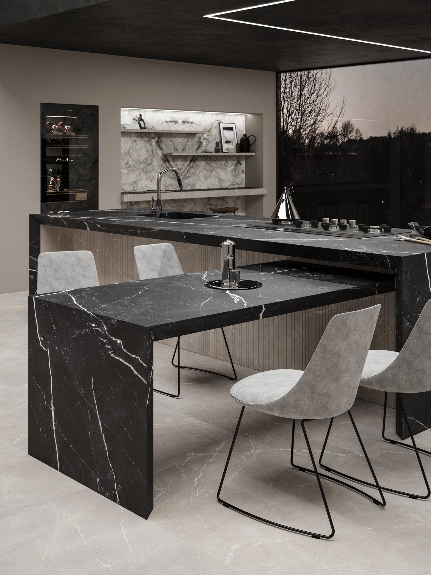 Marmi Calacatta Black (Naturale)