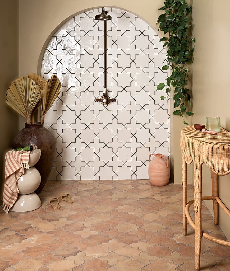 Fez Porcelain White Star