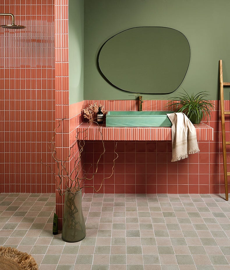 Tunstall Ceramic Brick Coral
