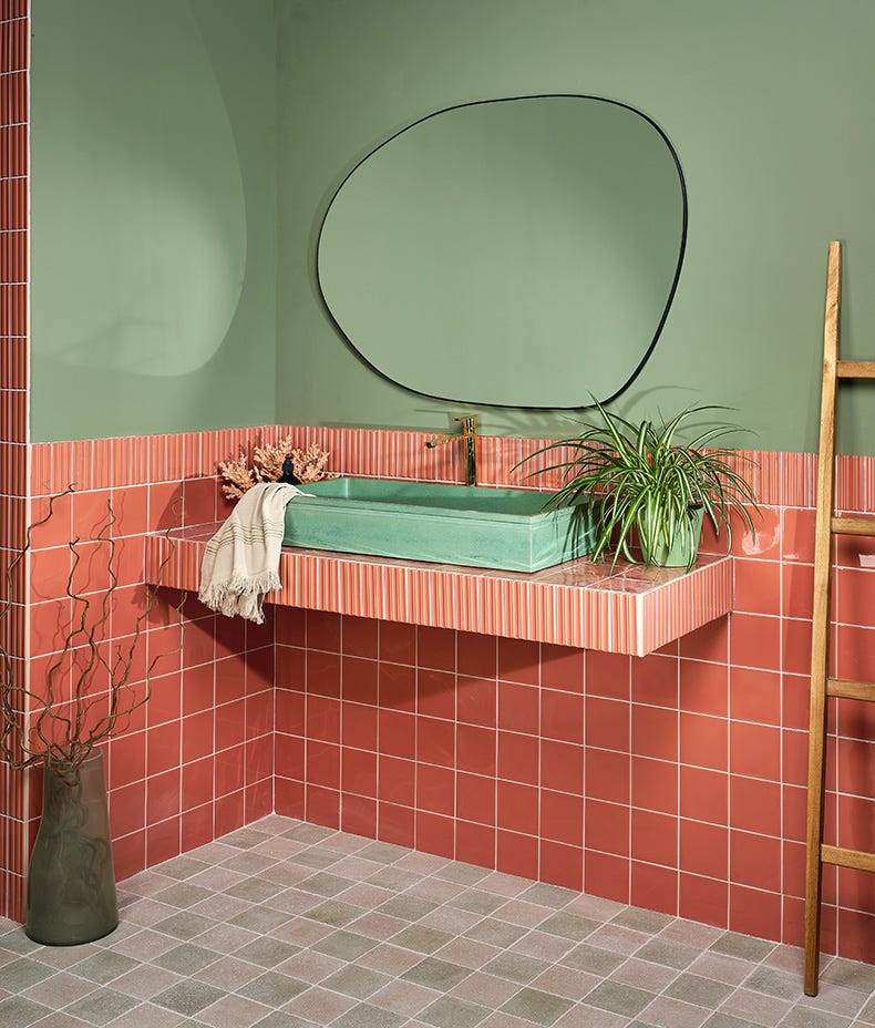 Tunstall Ceramic Brick Coral