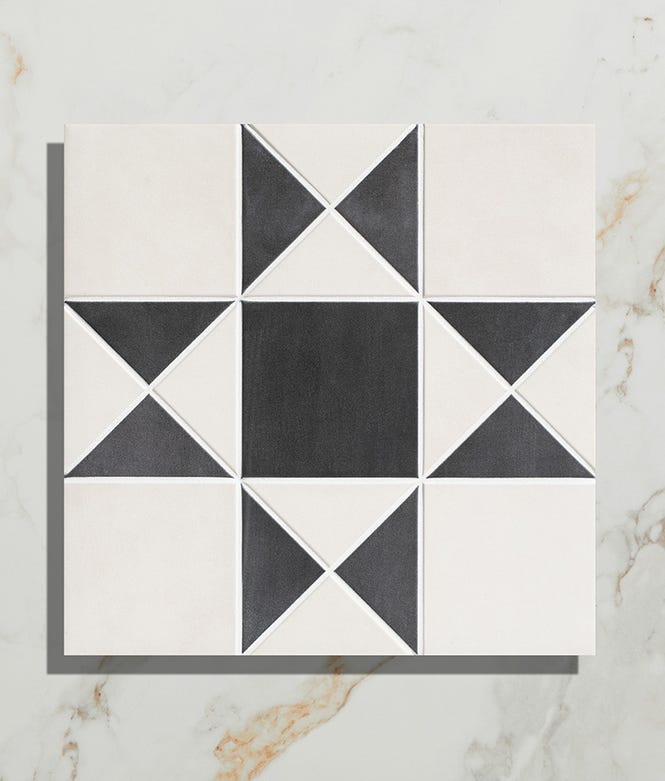 Victorian Style Floor Finchley Cotton White Textured Finish