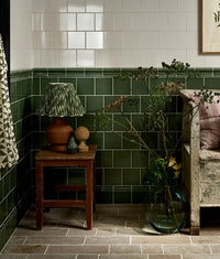 Victorian Style Cabbage Green Square Gloss Finish