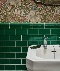 Victorian Style Emerald Green Metro Glaze Crackle Glaze Finish