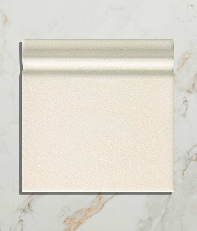 Victorian Style Antique White Crackle Glaze Classic Skirting