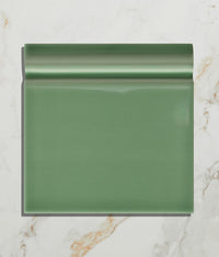 Victorian Style Cabbage Green Crackle Glaze Classic Skirting