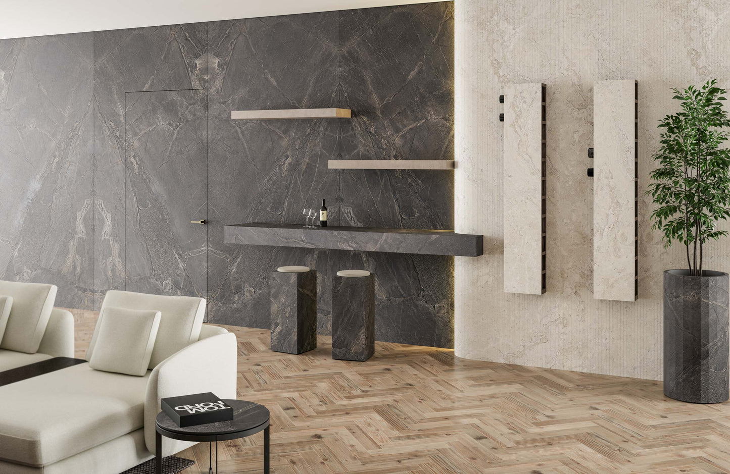 Pietre Infinita Stone Bookmatched (Brushed)