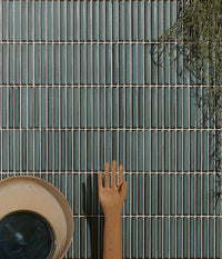 Bamboo Porcelain Mosaic Lustre Teal