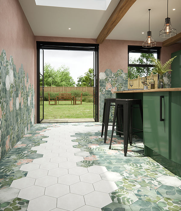 Woodland Glade Porcelain Melange Green