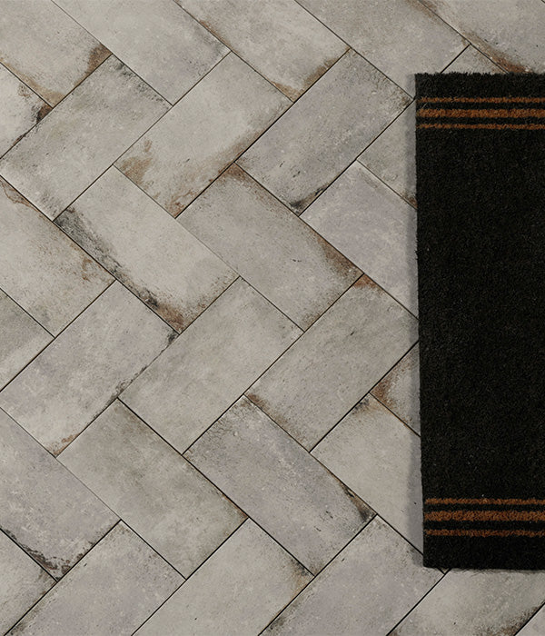 Osterley Porcelain Textured Brick White