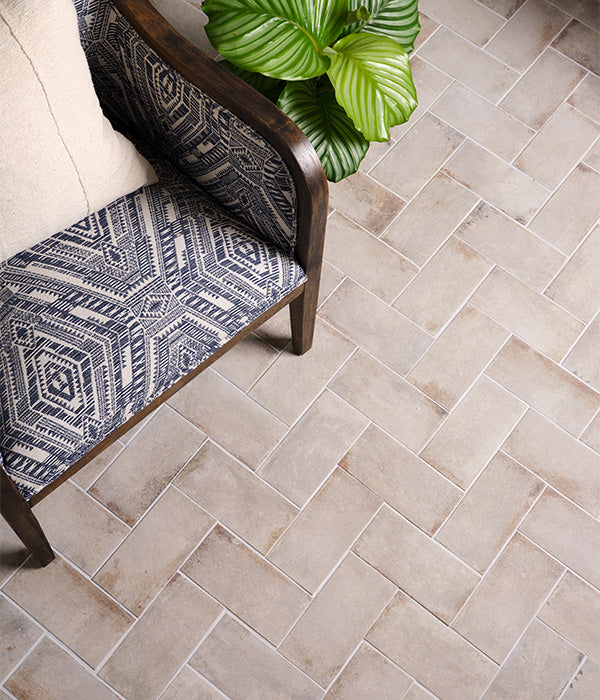 Osterley Porcelain Textured Brick White